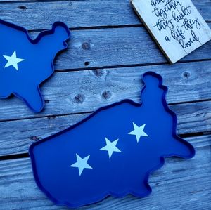 Target  Patriotic Map Trays
